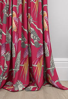 Aviary, Pomegranate - Made to Measure Curtains